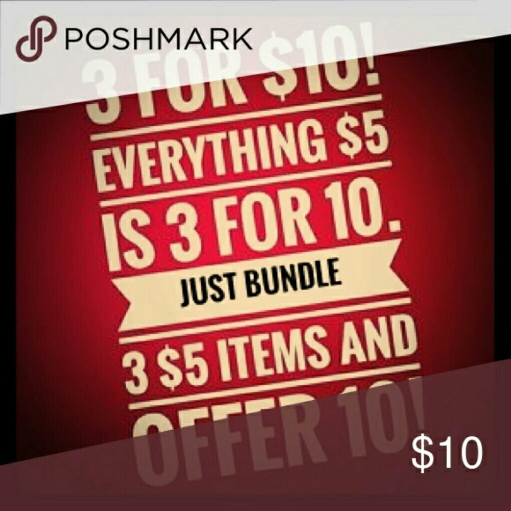 All item 5 bundle 3 for 10
